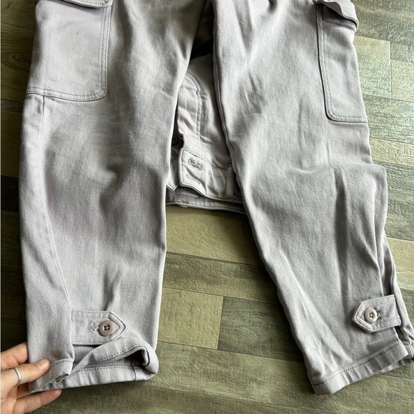 Wilfred Free cargo high rise stretch pocket light pink jeans/pants - Picture 8 of 11